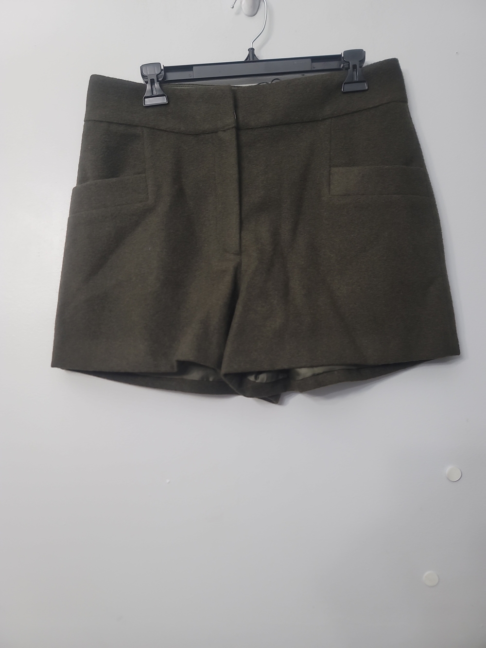 A Loves AWooly Mid Rise Wool Blend Mini Shorts